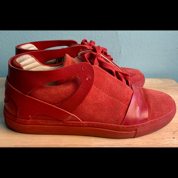 Red Del Toro Sneakers Size 9 US Men - Picture 4 of 6